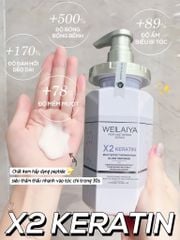 Hấp Đa Tầng Phục Hồi Liên Kết Tóc Weilaiya X2 Keratin Chai 450ml
