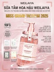 Sữa Tắm Trắng Da Cánh Hoa Hồng Damask Weilaiya Chai 450ml