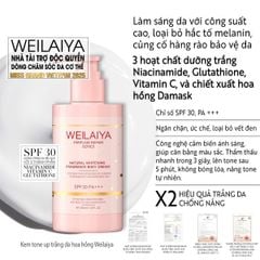 Kem Body Nâng Tone Hoa Hồng Weilaiya 200ml