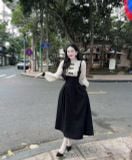  Váy Tiểu Thư Cổ Xếp Bánh Bèo 