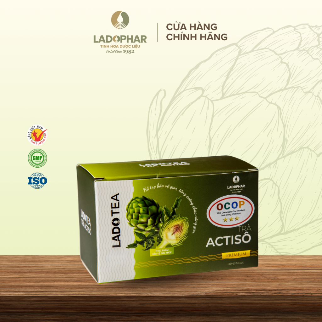 LADO TEA TRÀ ACTISÔ - HỘP 20 GÓI