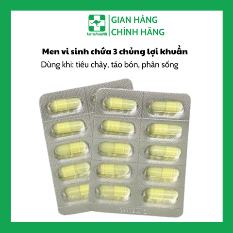 Men vi sinh Lactomin (Hộp 6 vỉ x 10 viên/vỉ)
