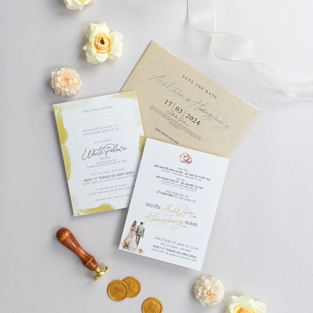 Thiệp Cưới Golden Muse Sang Trọng & Tinh Tế - TL-C023