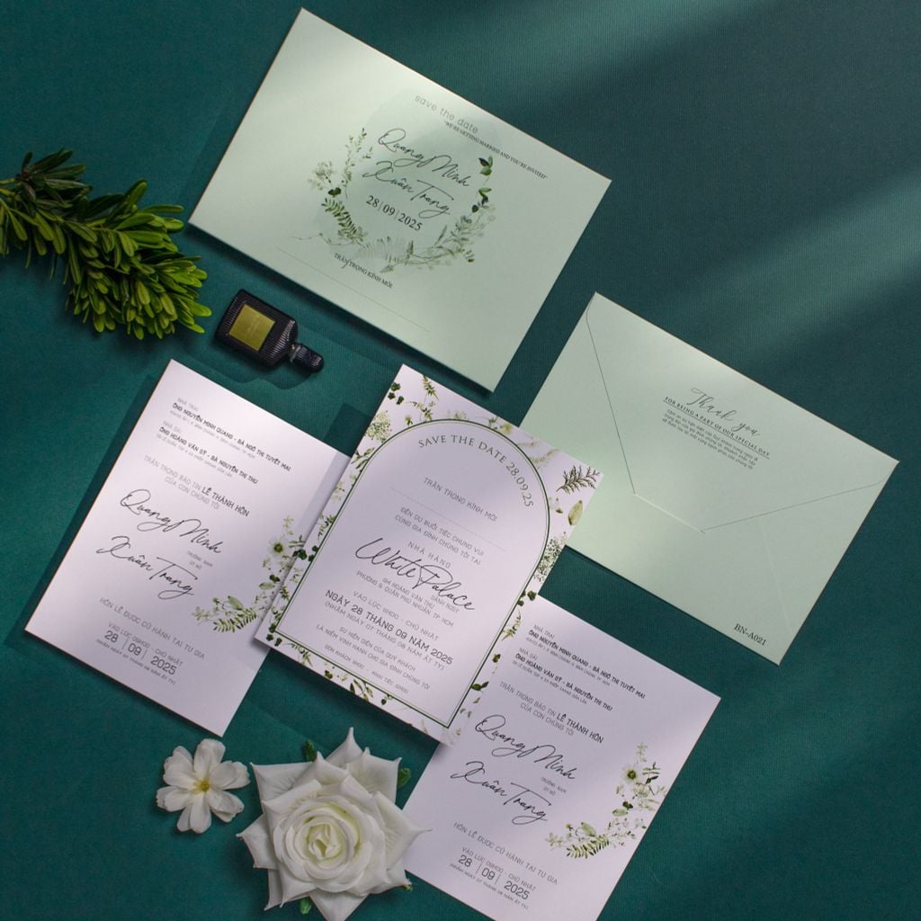 Thiệp Cưới Thanh Âm Mùa Xuân - BN-A021