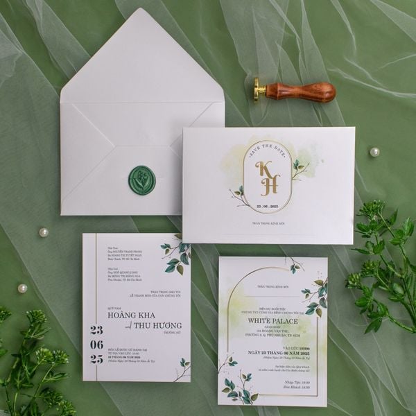 Thiệp cưới Botanical Vẻ đẹp tinh tế từ hơi thở thiên nhiên - TL-C045