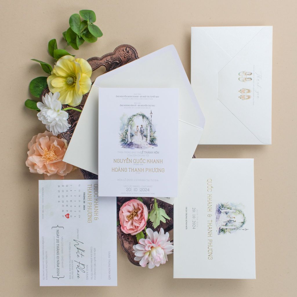 Thiệp Cưới Classic Romance Khung Hình Hạnh Phúc - TL-C003