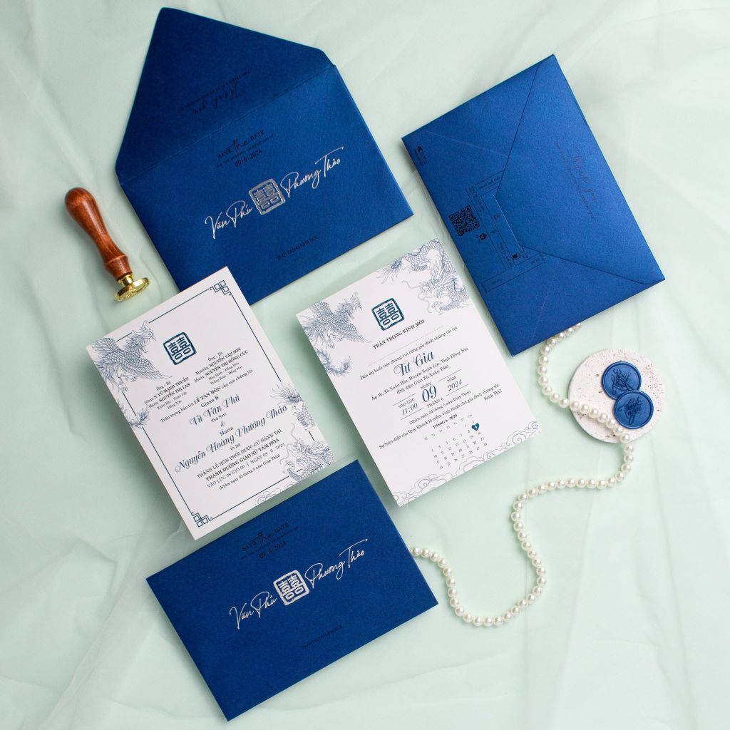 Thiệp Cưới Long Phụng Hòa Minh - TL-C030XD