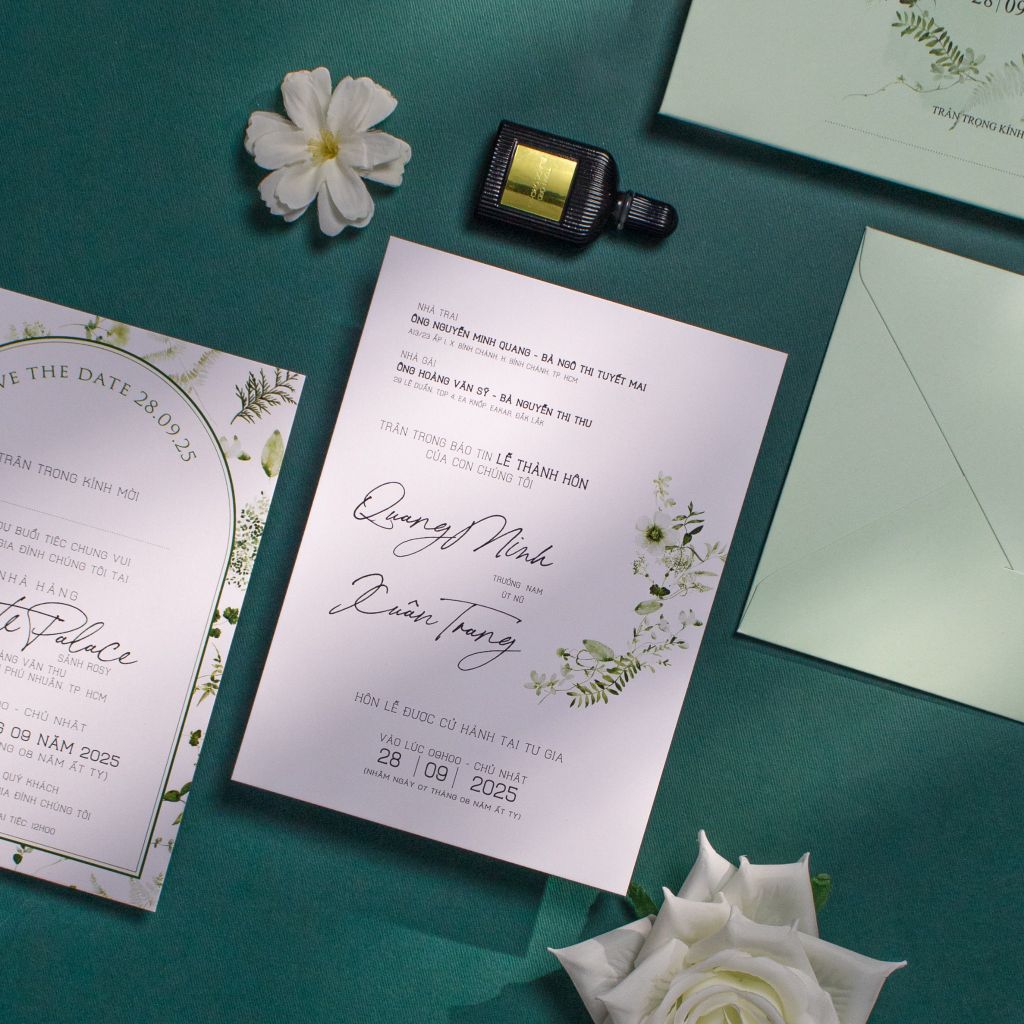 Thiệp Cưới Thanh Âm Mùa Xuân - BN-A021