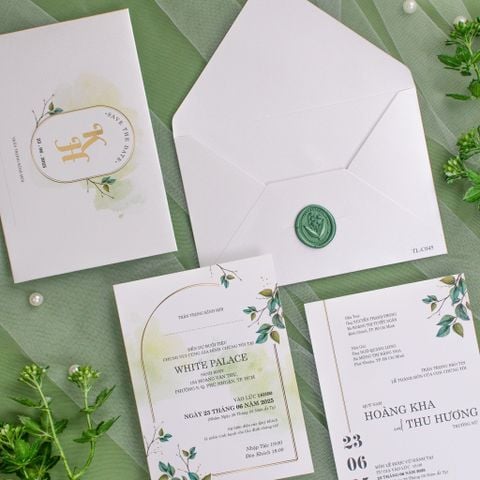Thiệp cưới Botanical Vẻ đẹp tinh tế từ hơi thở thiên nhiên - TL-C045