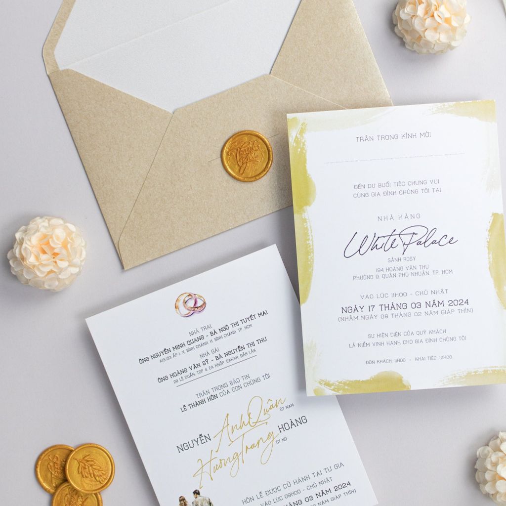 Thiệp Cưới Golden Muse Sang Trọng & Tinh Tế - TL-C023