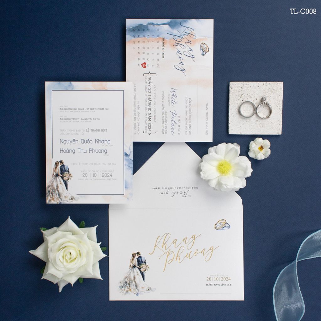 Thiệp cưới Sắc Màu Định Mệnh - TL-C008