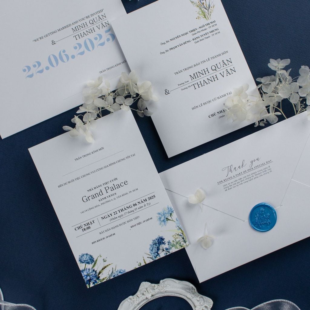 Thiệp Cưới Lời Ngỏ Tình Yêu Thuần Khiết - BN-A014