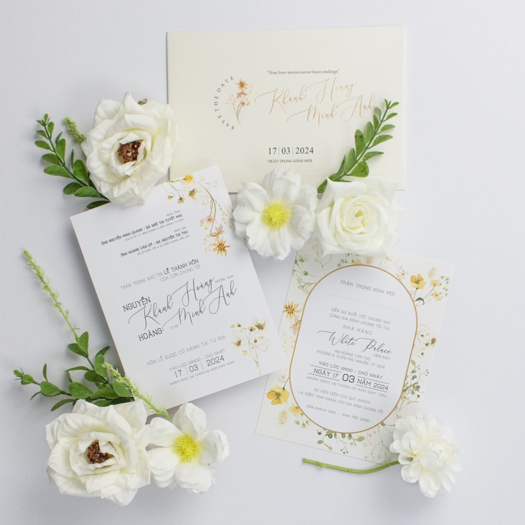 Thiệp Cưới Hoa Cỏ Thiên Nhiên - TL-C039