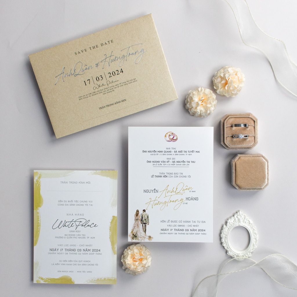 Thiệp Cưới Golden Muse Sang Trọng & Tinh Tế - TL-C023