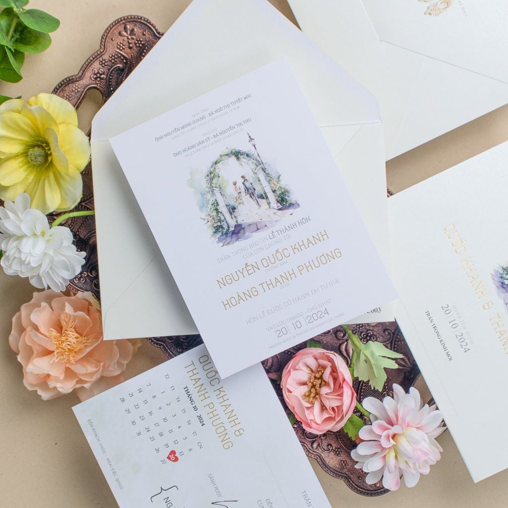 Thiệp Cưới Classic Romance Khung Hình Hạnh Phúc - TL-C003