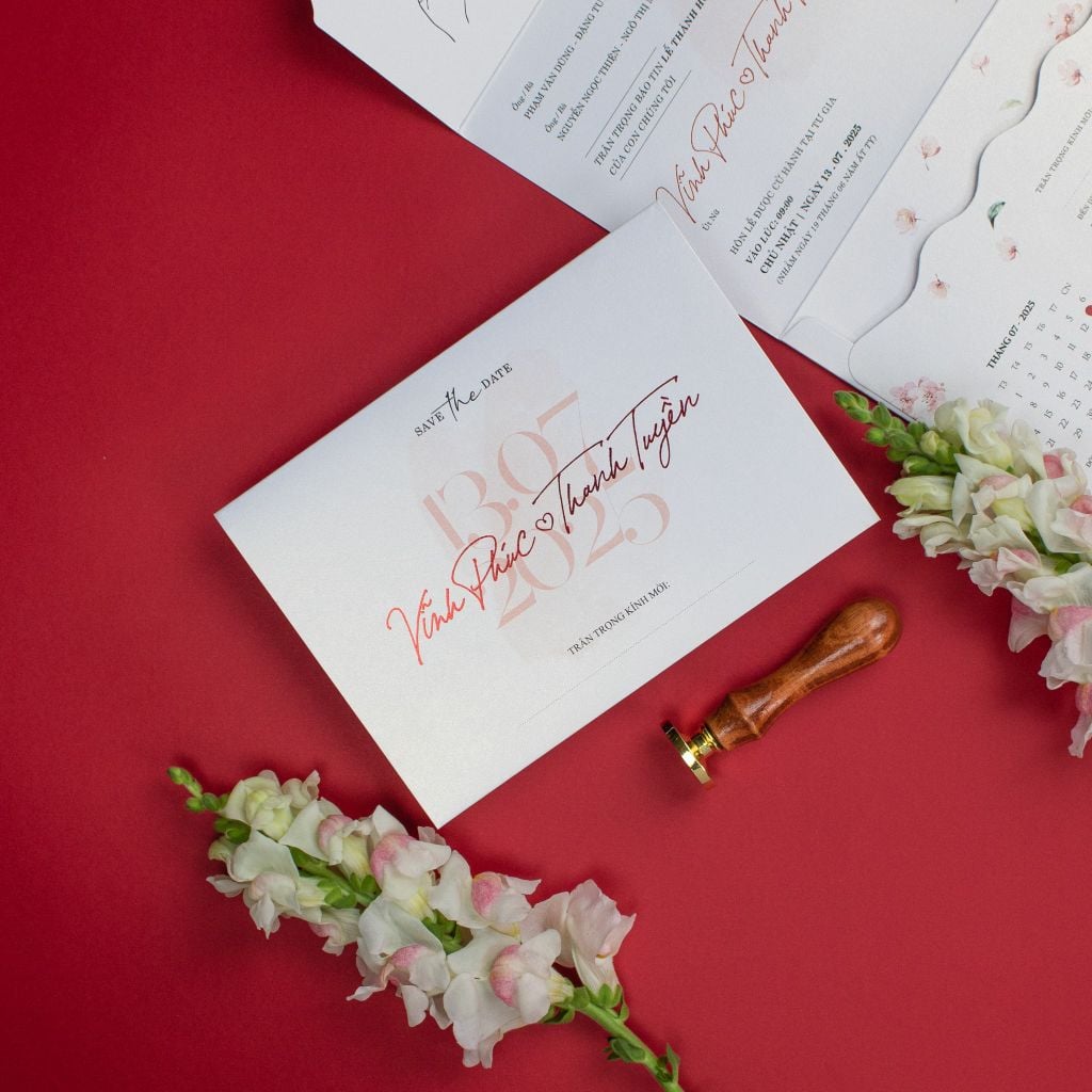 Thiệp Cưới Vườn Hoa Tinh Khôi Nét Dịu Dàng Cho Nàng Dâu Thanh Lịch - TILA-D008