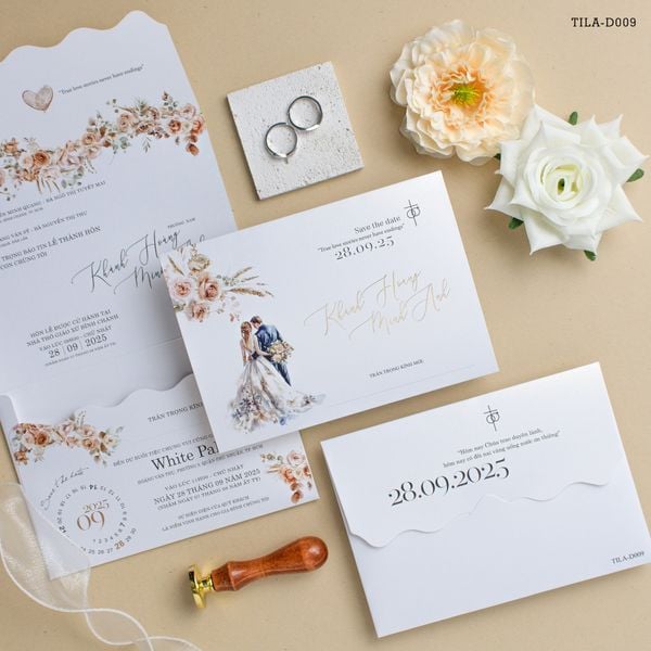 Thiệp Cưới Endless Love Story Viết Tiếp Hành Trình Yêu Thương Vĩnh Cửu - TILA-D009