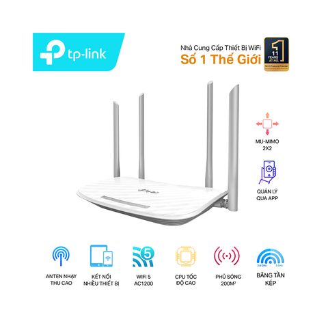  Bộ phát Wifi TP-Link Archer C50 Wireless AC1200Mbps 