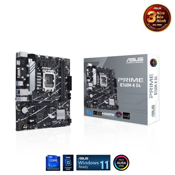  Mainboard ASUS PRIME B760M-K D4 (LGA 1700) 