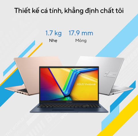  Laptop Asus VivoBook X1504VA-NJ070W (i5 1335U/16GB RAM/512GB SSD/15.6 FHD/Win11/Xanh/BẢO HÀNH 12 THÁNG) 