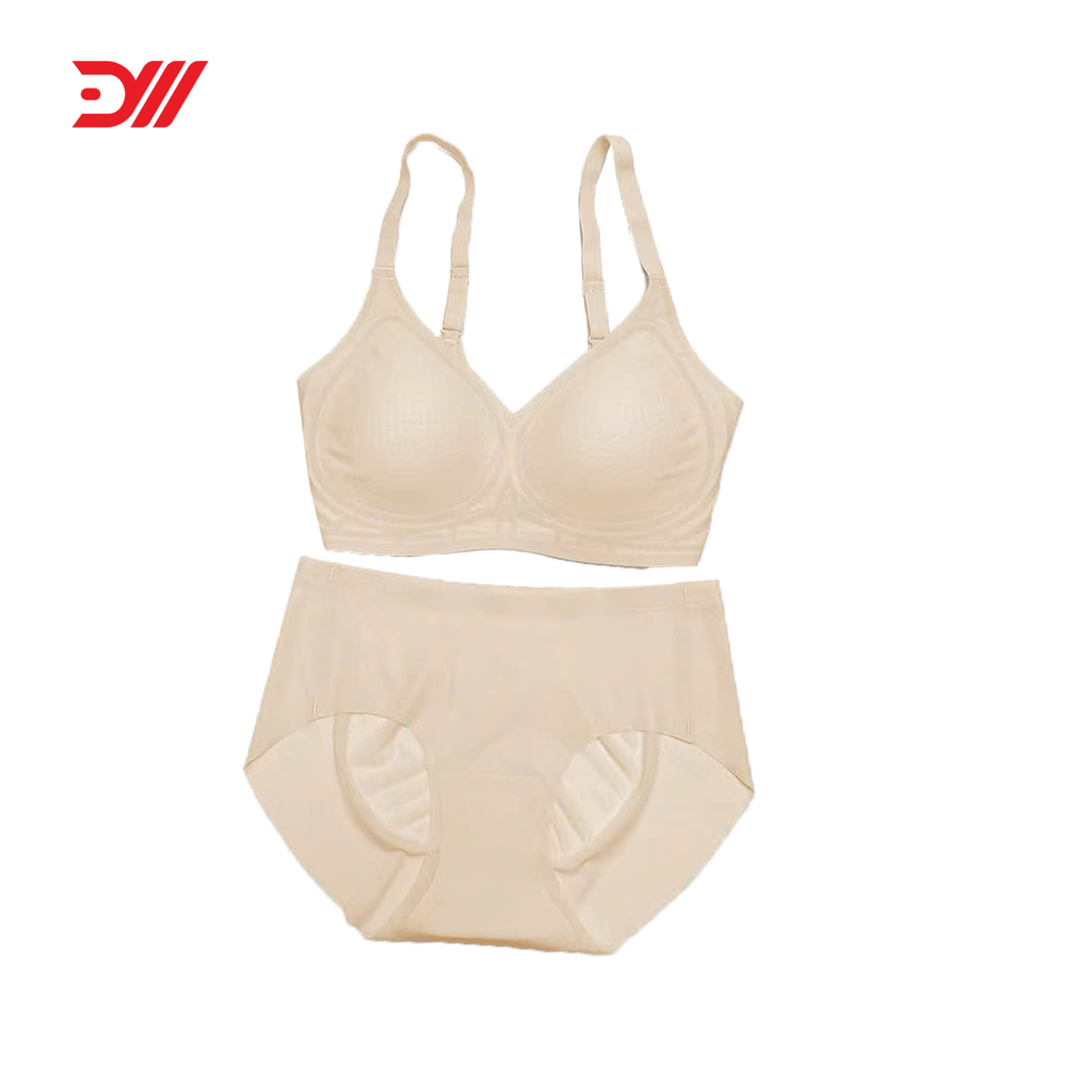  Bộ gồm áo & quần lót (BA008) su lụa băng nữ mỏng mát đệm 1cm 