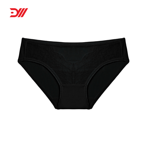  VQ094 quần lót cotton nữ phối ren cao cấp kiểu dáng bikini khoét ống sâu 