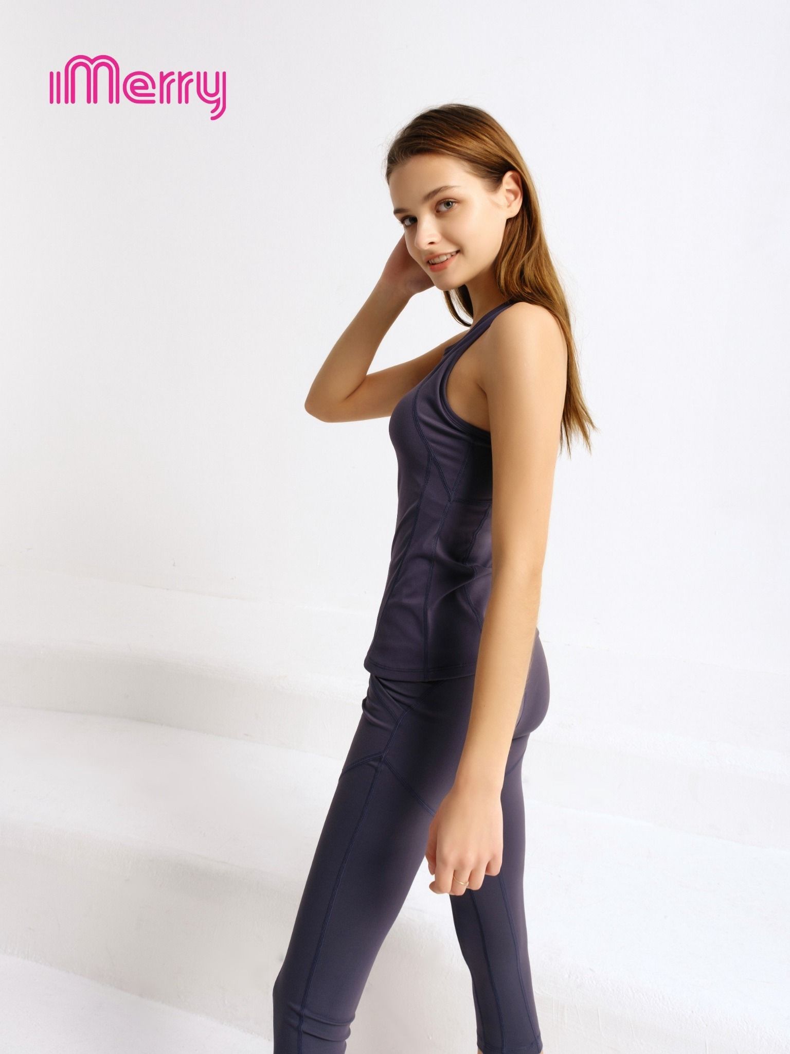  Set quần + áo 3 lỗ tập gym iMerry chất liệu poly mát, thoải khí, êm BR1220 