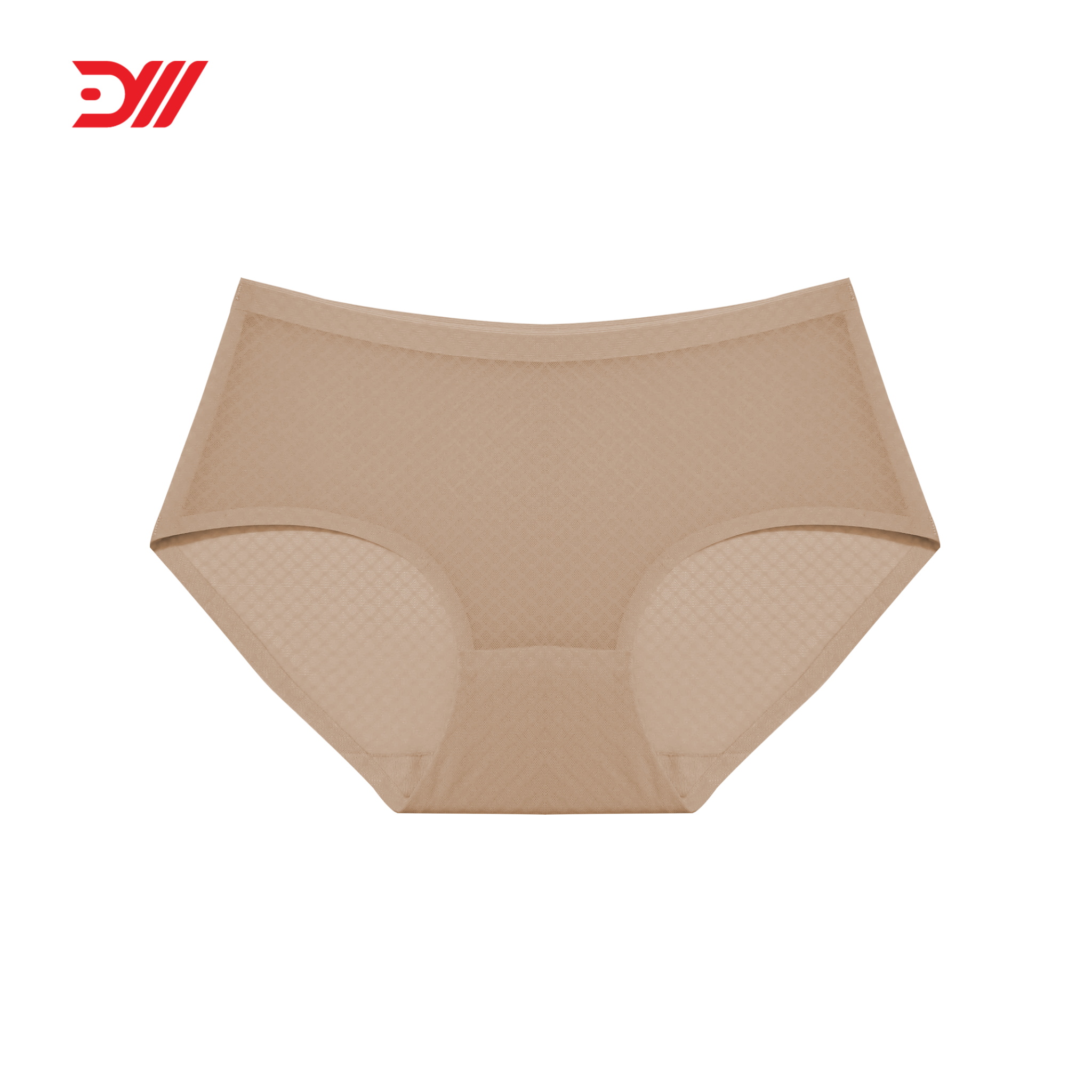  VQ036A - Quần lót nữ su lưới cạp cao họa tiết caro chìm vải thoáng khí mềm mại co giãn nhiều thoải mái 