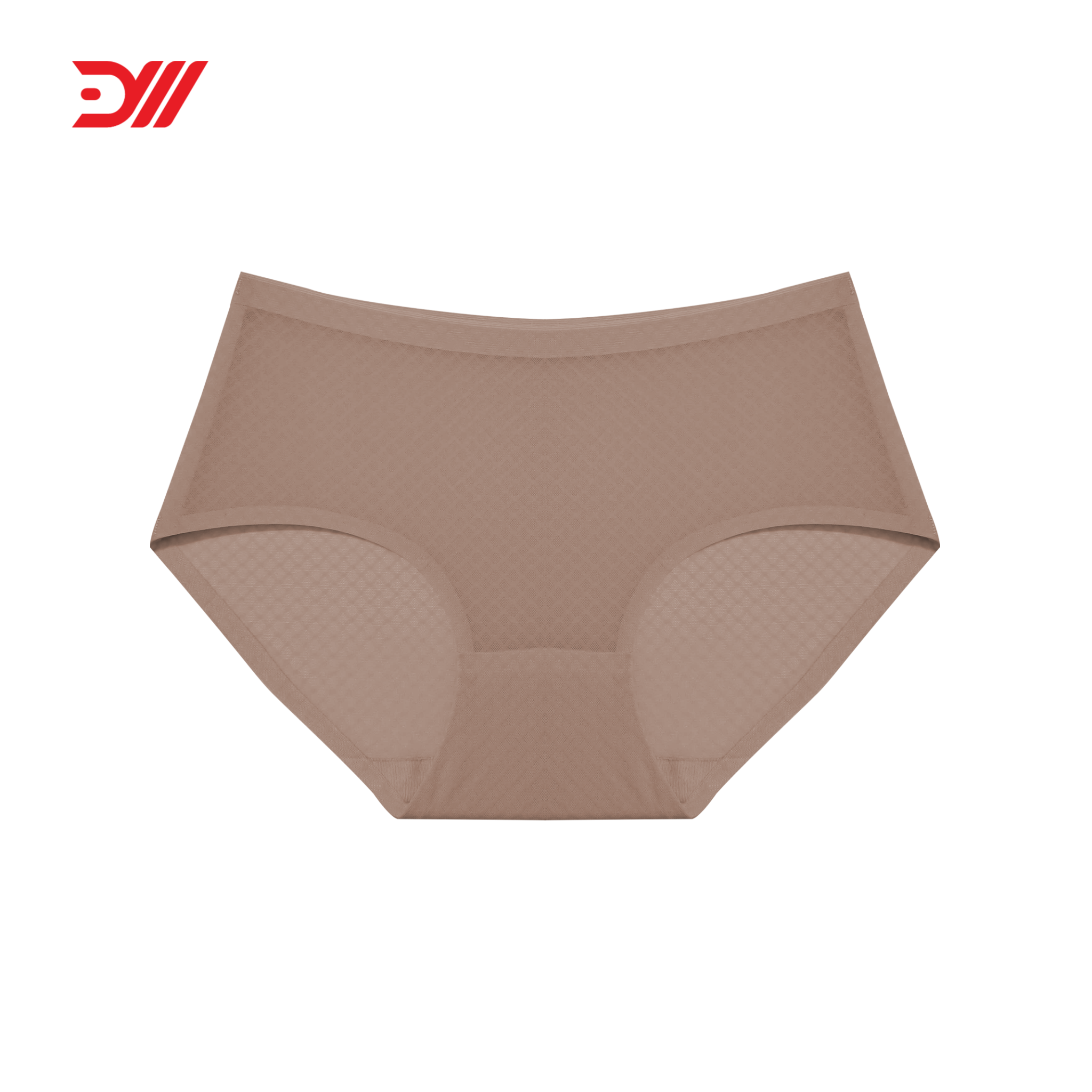  VQ036A - Quần lót nữ su lưới cạp cao họa tiết caro chìm vải thoáng khí mềm mại co giãn nhiều thoải mái 