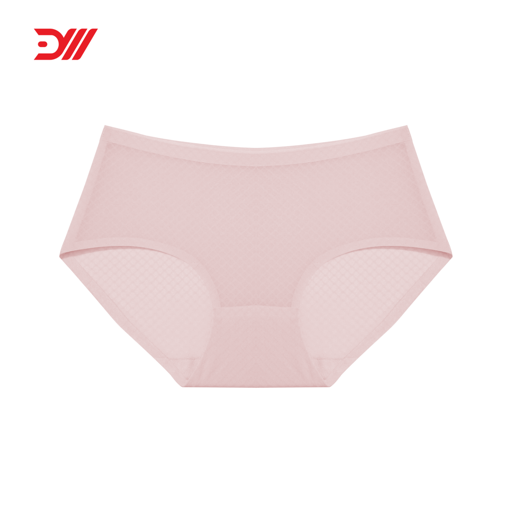  VQ036A - Quần lót nữ su lưới cạp cao họa tiết caro chìm vải thoáng khí mềm mại co giãn nhiều thoải mái 