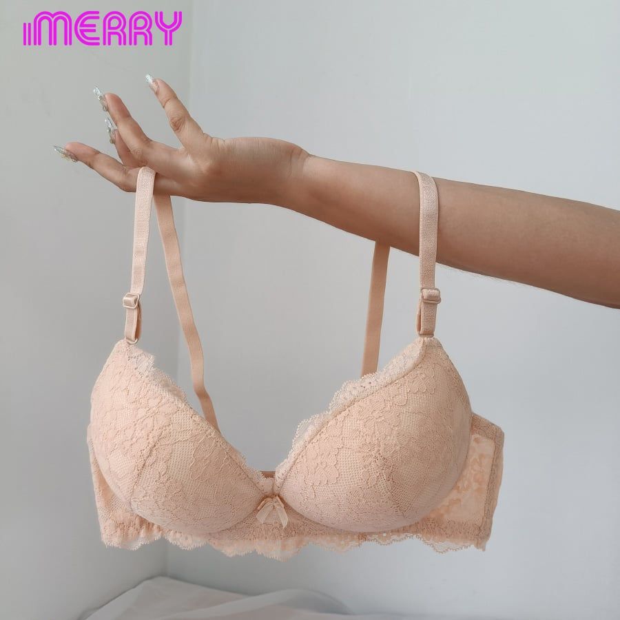  Áo lót ren iMERRY không gọng thoải mái, không mút nâng nhẹ, phối ren tinh xảo VA006 