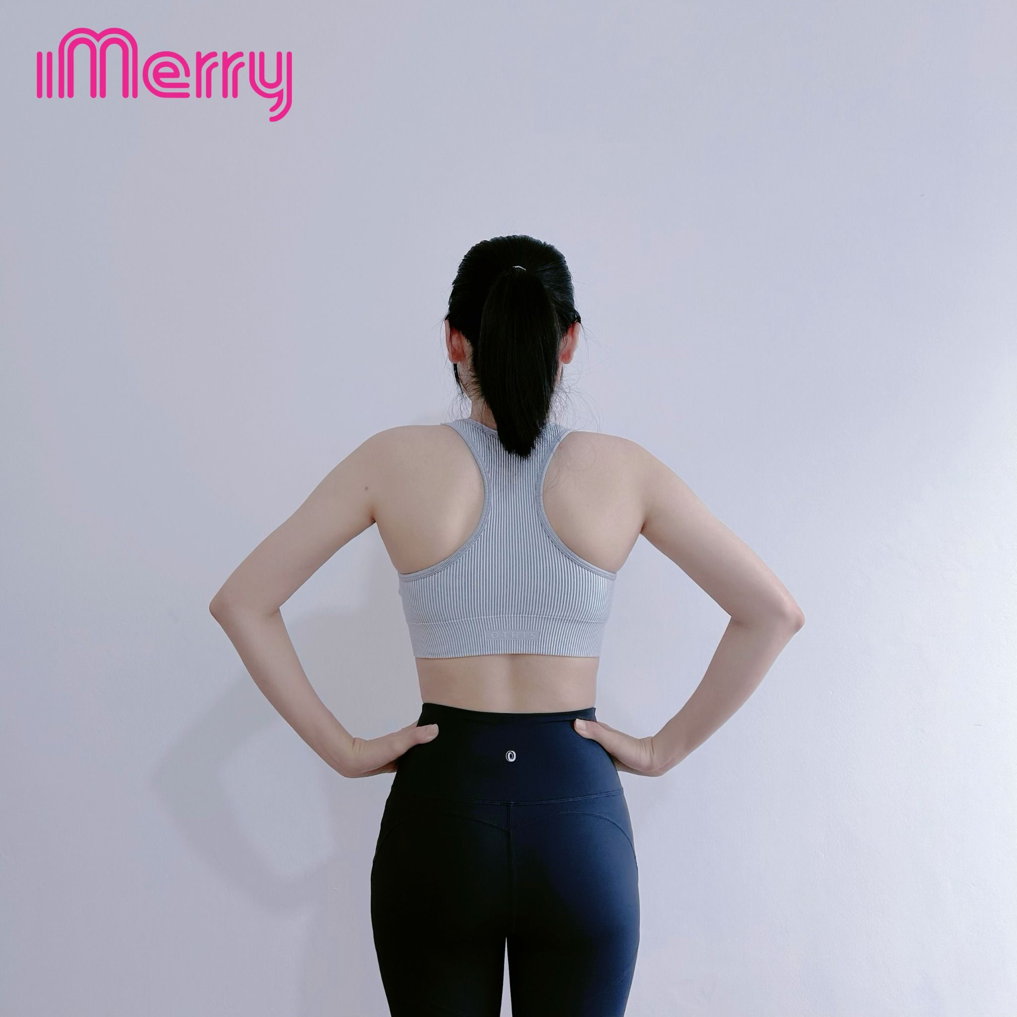  Áo thể thao tập gym sọc trắng - ghi, khuy cài áo 2626 