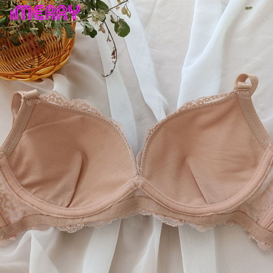  Áo lót ren iMERRY không gọng thoải mái, không mút nâng nhẹ, phối ren tinh xảo VA006 