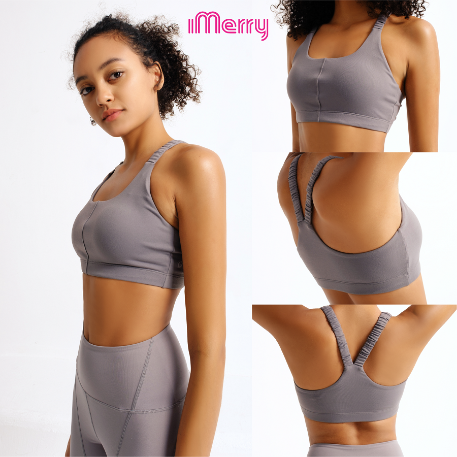 Áo Bra Thể Thao iMerry 2 Dây Tập Gym Yoga Nữ, Ôm Sát Cơ thể, Mềm Mại, Thoáng mát - BR2369 