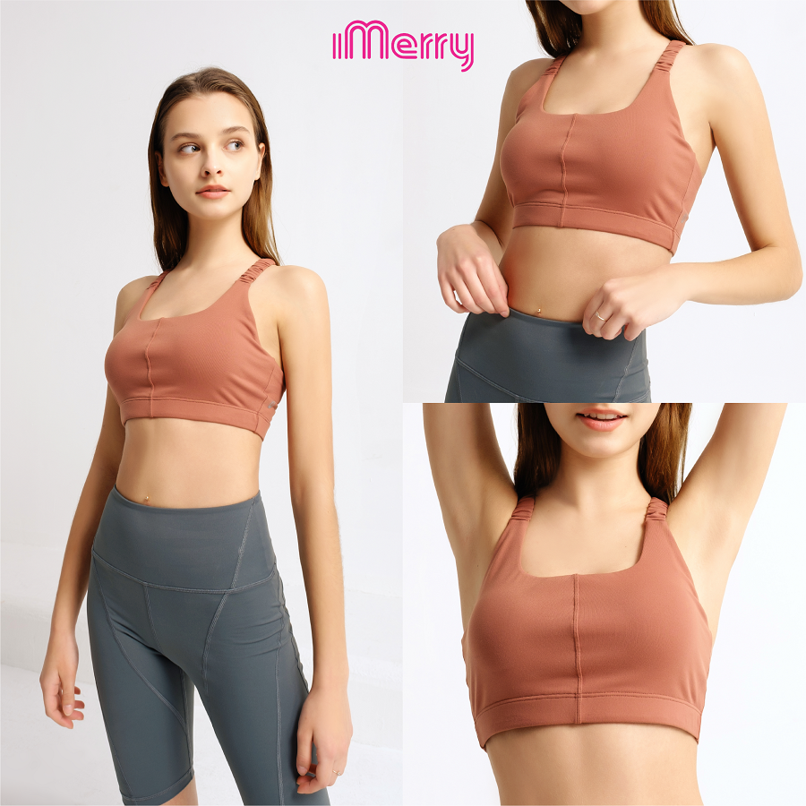  Áo Bra Thể Thao iMerry 2 Dây Tập Gym Yoga Nữ, Ôm Sát Cơ thể, Mềm Mại, Thoáng mát - BR2369 
