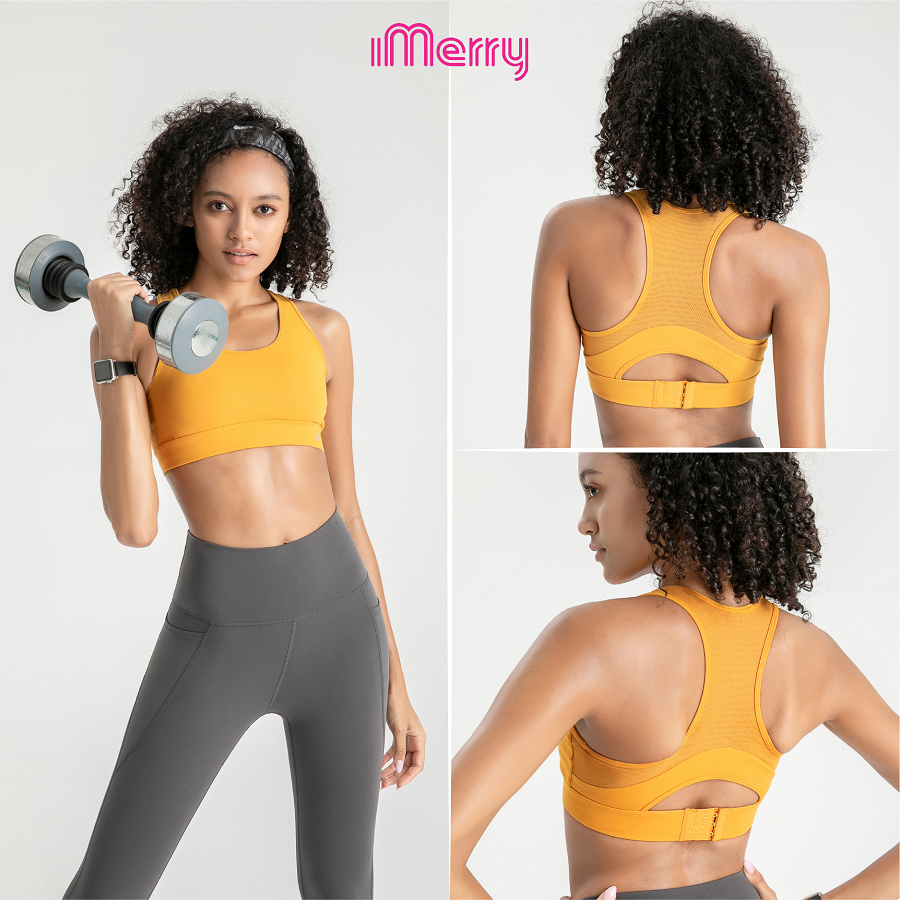  Set quần - áo Bra Thể Thao iMerry Tập Gym Yoga Nữ, Co Giãn, Thoáng Mát - BR2215 
