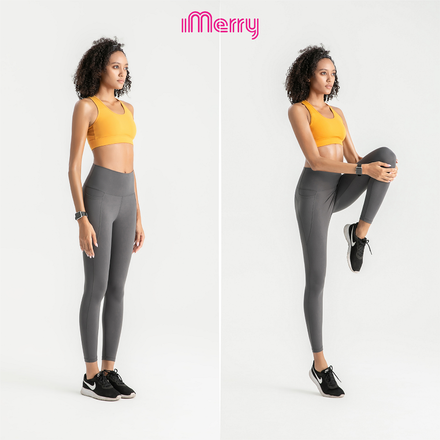  Set quần - áo Bra Thể Thao iMerry Tập Gym Yoga Nữ, Co Giãn, Thoáng Mát - BR2215 