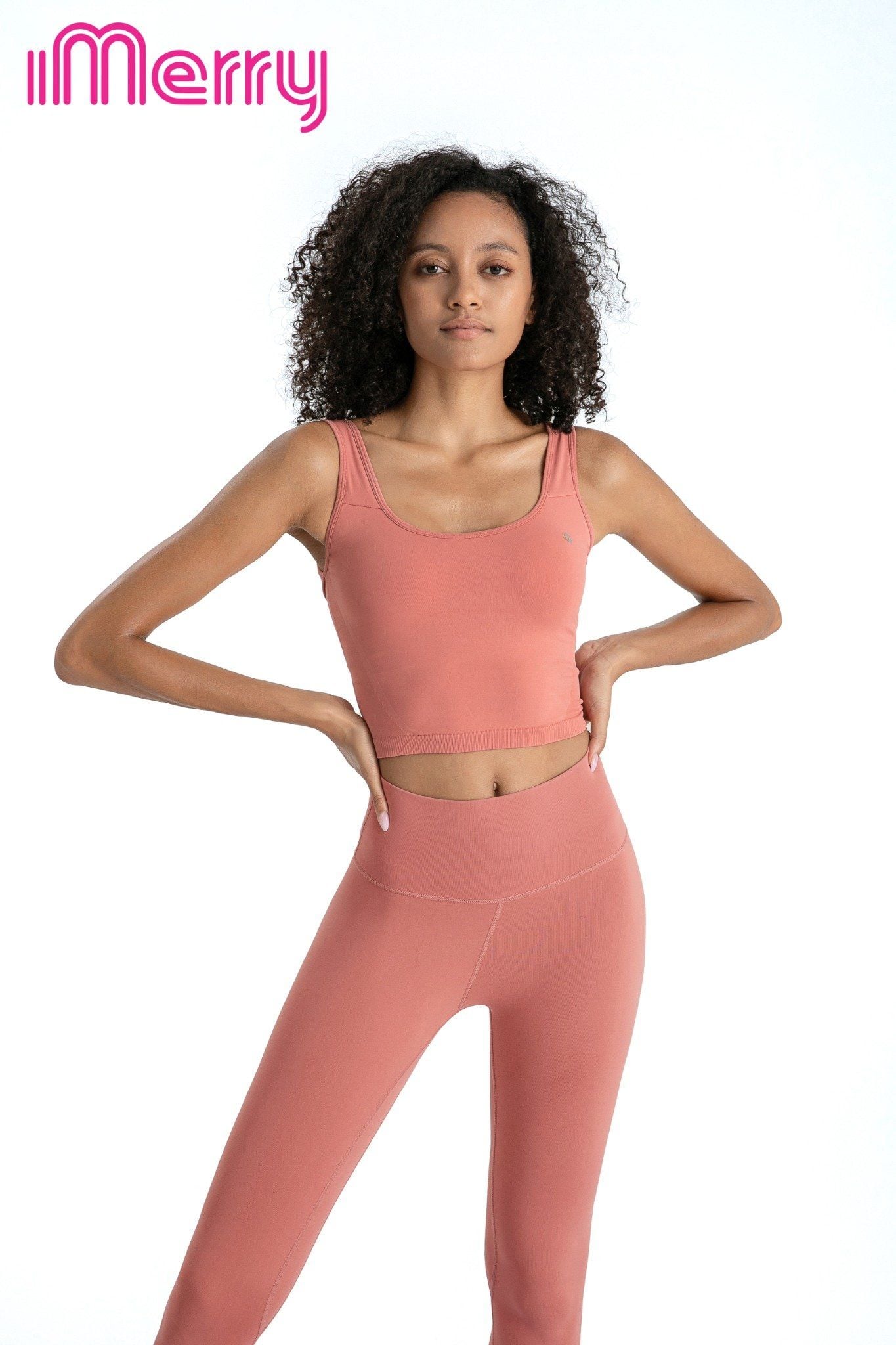  Áo thể thao tập gym yoga iMerry đai lưng chéo cách điệu BRA2128 