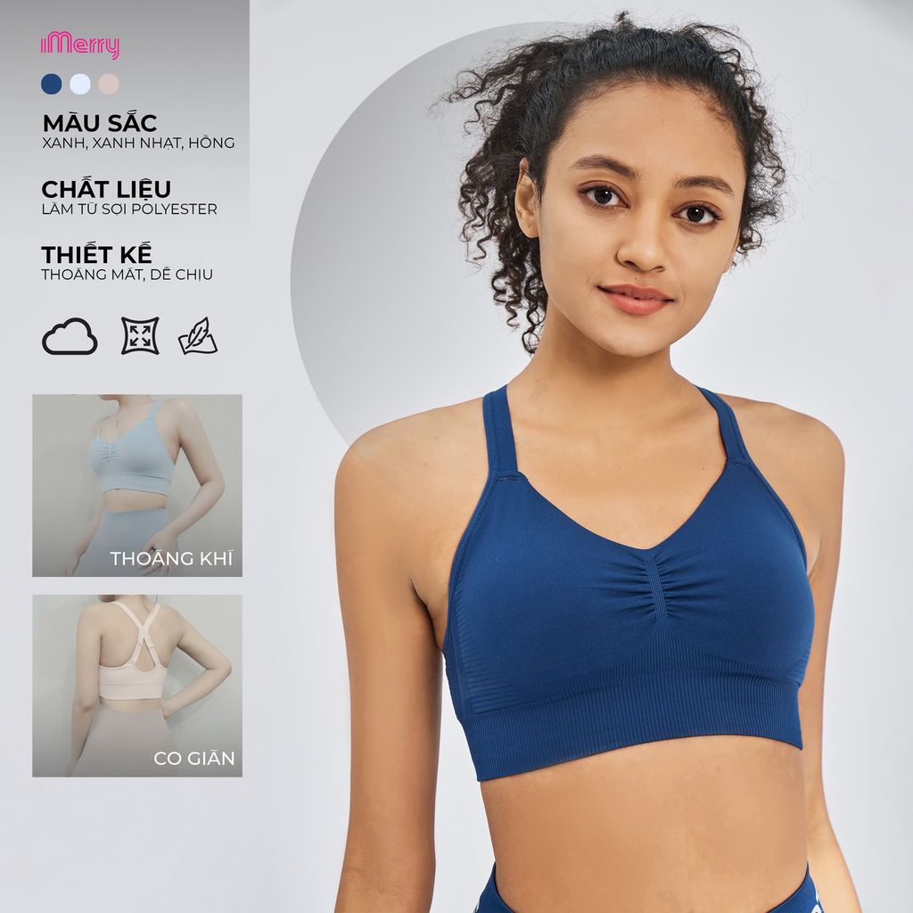  Áo bra thể thao kiểu dệt iMerry BR2590 