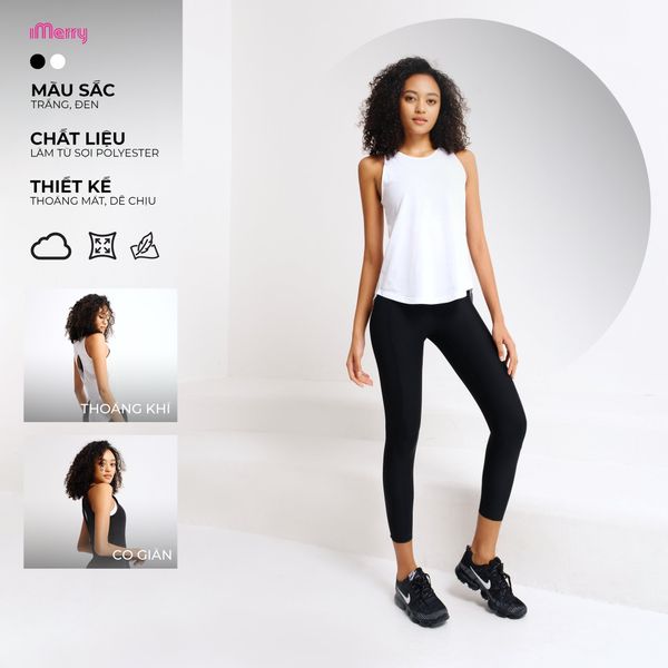  Áo Bra Thể Thao iMerry Tập Gym Yoga Nữ, Co Giãn, Thoáng Mát - BR1259 