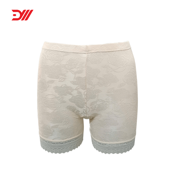  VQ113 - quần mặc váy nữ chất vải lụa hoa phối ren cao cấp 