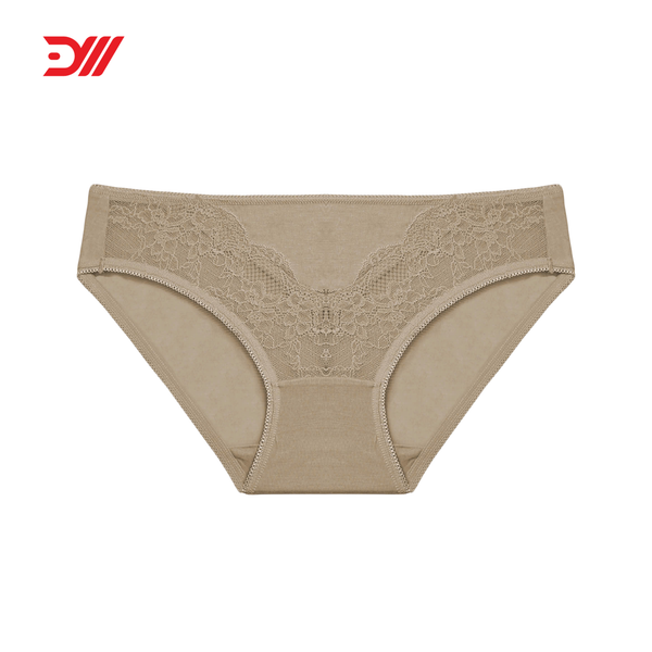  VQ094 quần lót cotton nữ phối ren cao cấp kiểu dáng bikini khoét ống sâu 