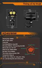 Đèn trợ sáng Kosidi R40 chính hãng