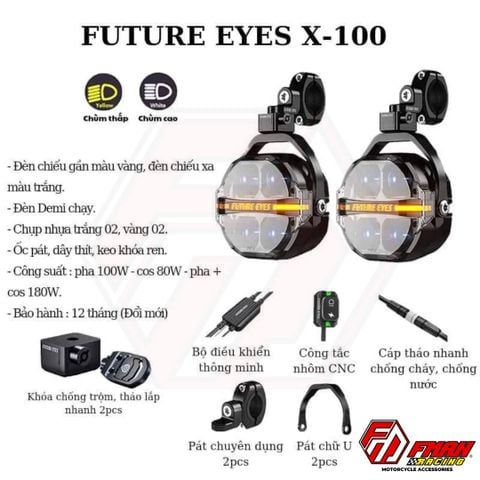 Đèn trợ sáng Future Eyes X100 chính hãng