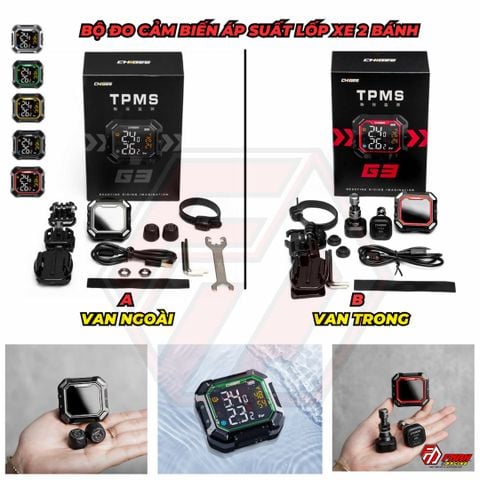 Cảm biến áp suất lốp Chigee G3 chính hãng