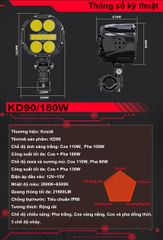 Đèn trợ sáng Kosidi KD90 chính hãng