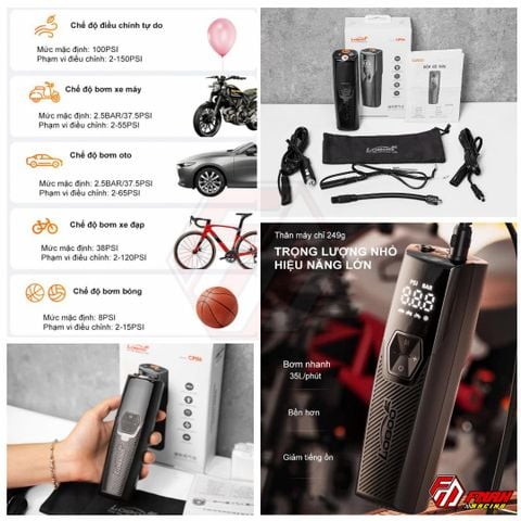 Máy bơm lốp mini LOBOO chính hãng