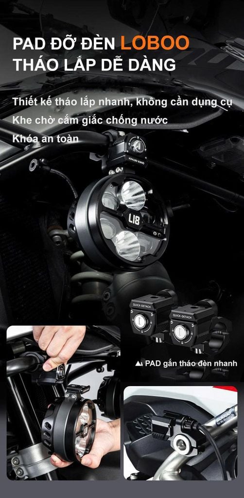 Đèn trợ sáng LOBOO L18S chính hãng