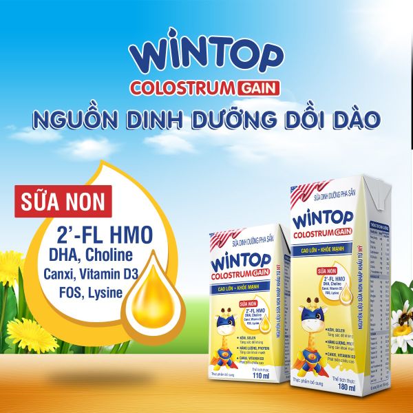 Sữa bột pha sẵn Wintop Colostrum Gain