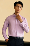  Áo Sơ Mi Nam Trơn Tay Dài Màu tím Pastel - GenTiTi 1C712HAKT 